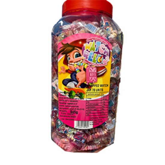 Picture of Candy Watches (wrapped) Jar 30c x70